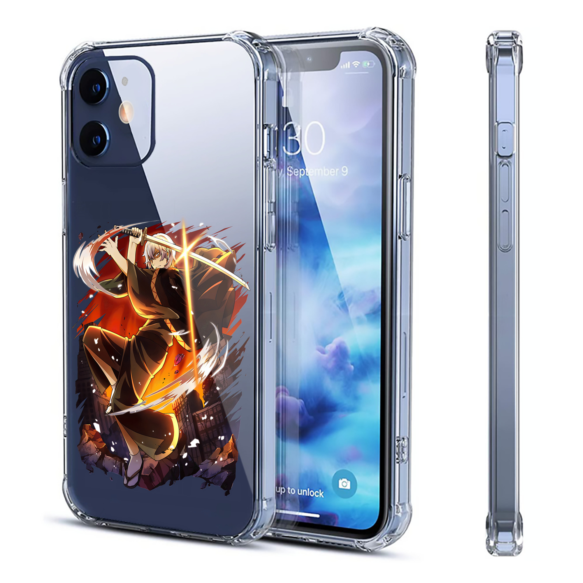 （画像用） 文豪ストレイドッグス Bungo Stray Dogs 【iPhone 12シリーズ対応】透明スマホケース（クリアソフトケース）